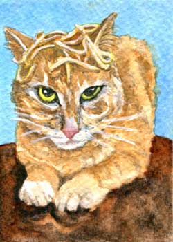 "Pasta-Mon" by Sherry Ackerman, Cottage Grove WI - Watercolor (NFS)